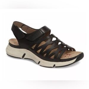Bionica Ossipee Black Leather Sport Comfort Sandal 7